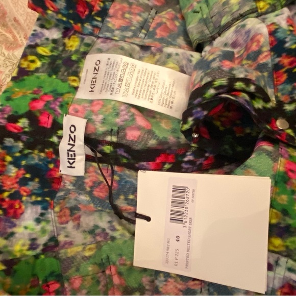 Kenzo abstract floral-print A-line skirt - Picture 7 of 8